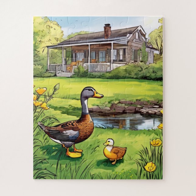 Puzzle Maison rustique pour enfants (Vertical)