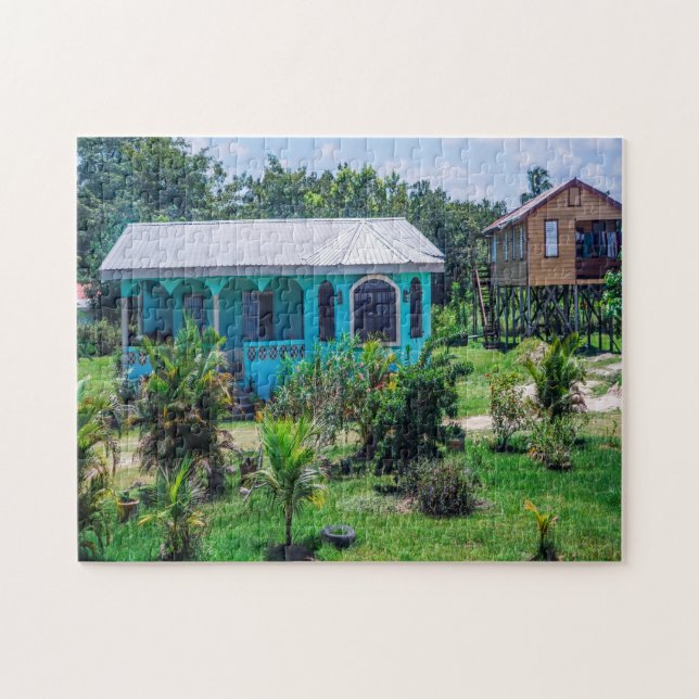 Puzzle Maison tropicale Belize. (Horizontal)