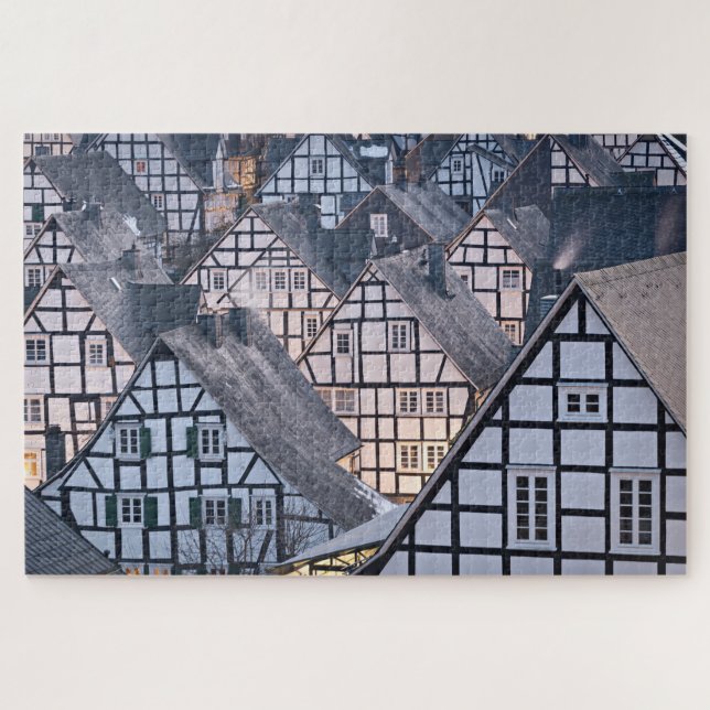 Puzzle Maisons à colombages Freudenberg, Allemagne (Horizontal)