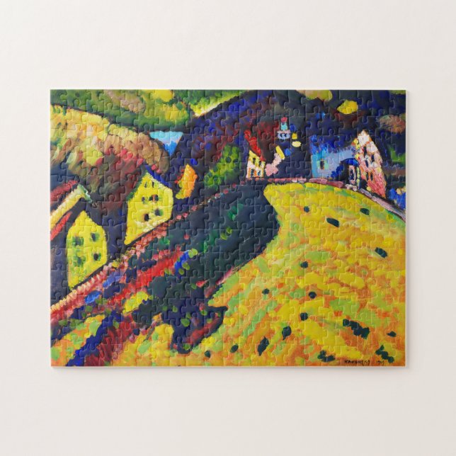 Puzzle Maisons à Murnau, Wassily Kandinsky (Horizontal)