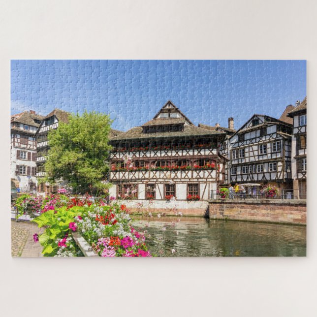 Puzzle Maisons de bois traditionnelles Strasbourg France  (Horizontal)