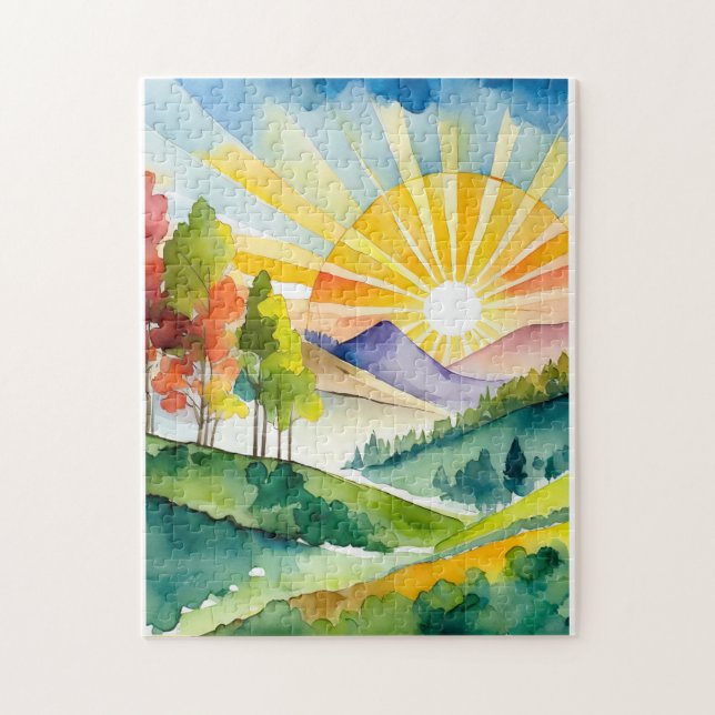 Puzzle: Majestät bei Sonnenaufgang (Vertikal)