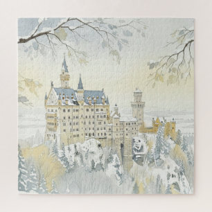 Puzzle Majesté d'hiver : Le château enchanté