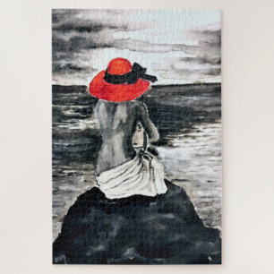 Puzzle-Malerei für Frauen und Sea Jigsaw