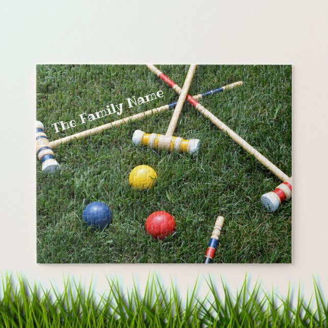 Puzzle Mallets et balles de croquet de pelouse Jigsaw Puz (Créateur téléchargé)