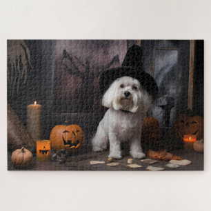 Puzzle Maltais Citrouille Halloween effroi