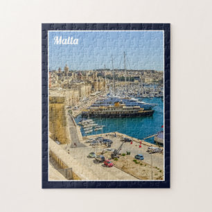 Puzzle Malte Birgu Front de mer Vittoriosa Trois Cités