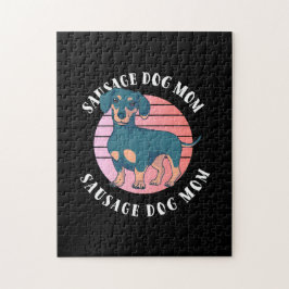 Puzzle Maman chien saucisse