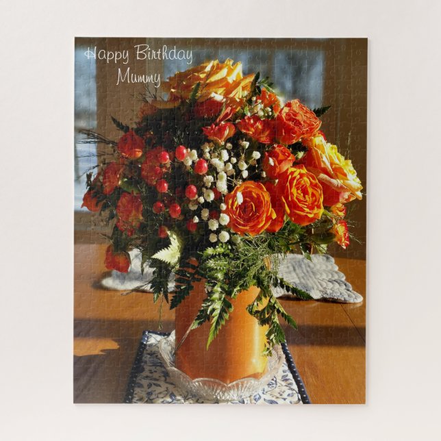 Puzzle Maman d'anniversaire. (Vertical)