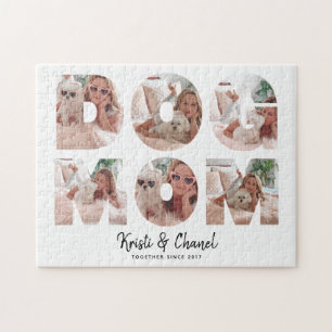 Puzzle Maman de Chien Moderne 6 Collage de Photos Texte P