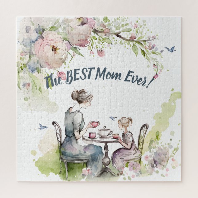 Puzzle Maman et Fille Tea Party (Vertical)