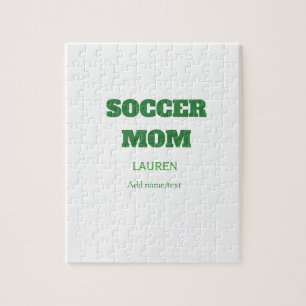 Puzzle MAMAN FOOTBALL Cadeaux de la fête des mères VERT S
