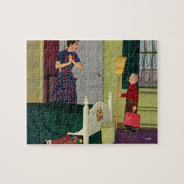 Puzzle Maman, j'ai nettoyé ma pièce ! (Horizontal)
