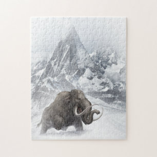 Puzzle Mammifère laineux Période de glace animale préhist