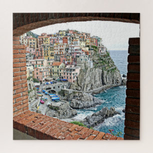 Puzzle Manarola, Italie - Vue Fenêtre - 676 pcs.