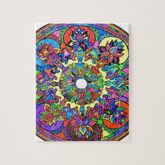 Puzzle Mandala coloré