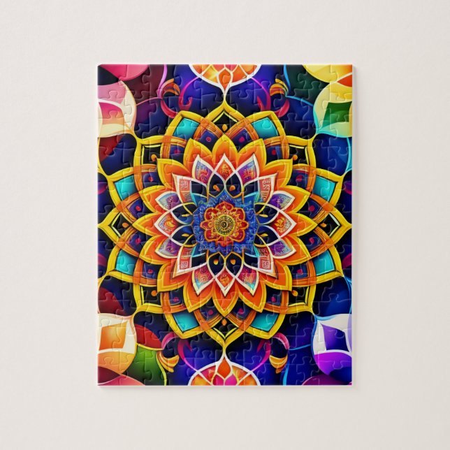 Puzzle Mandala Coloré (Vertical)
