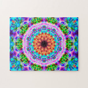 Puzzle Mandala coloré détendant