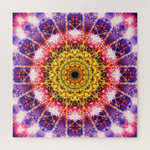 Puzzle Mandala lumineux de feux d'artifice
