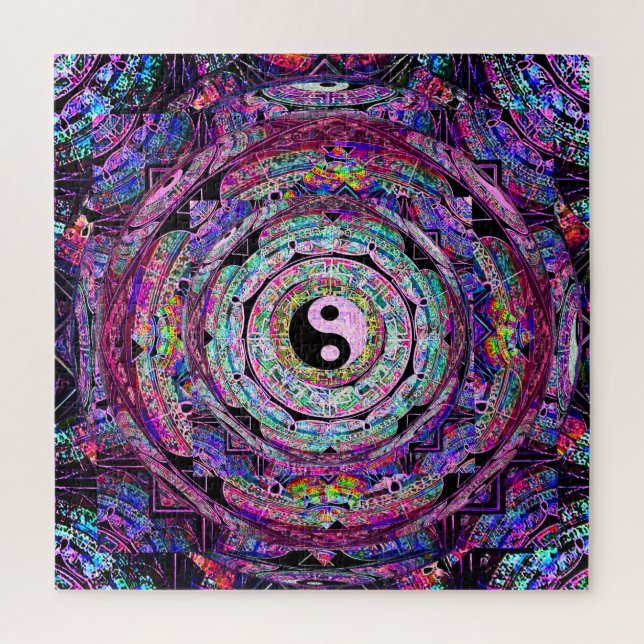 Puzzle Mandala Yin Yang (Vertical)