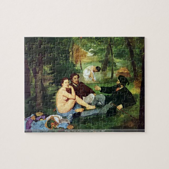Puzzle Manet - copie de déjeuner sur l'herbe 1863 (Horizontal)