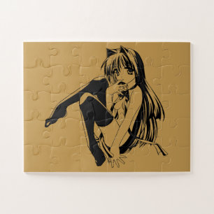 Puzzle Manga, Neko Catgirl Furry Anime Loli Slave