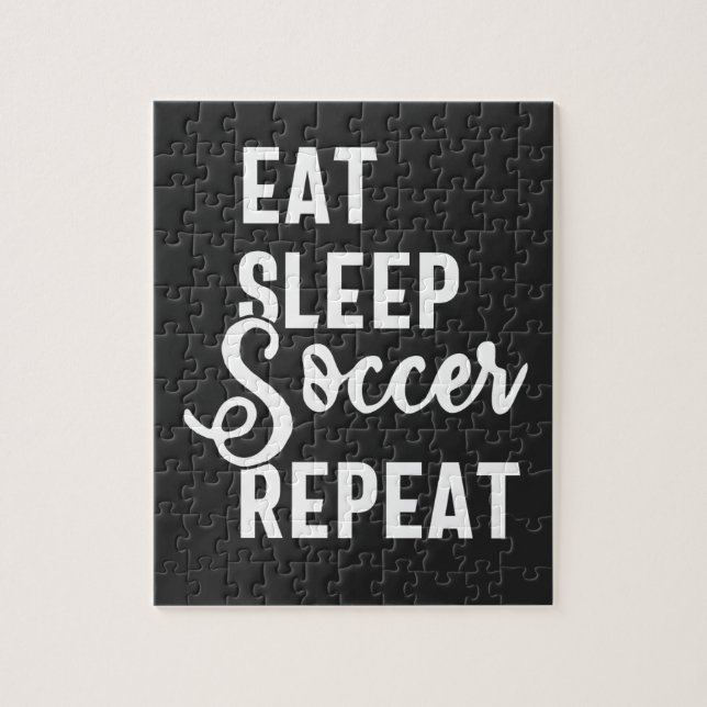 Puzzle mangez sommeil soccer répéter (Vertical)