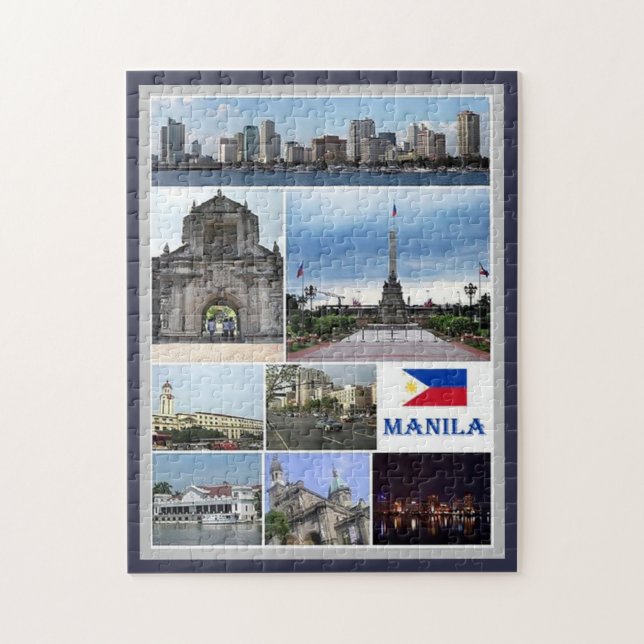 Puzzle Manille - Philippines - Mosaic - (Vertical)