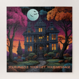 Puzzle Manoir mystique sous lumière étoilée