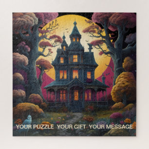 Puzzle Manoir mystique sous lumière étoilée