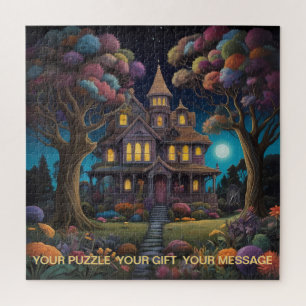 Puzzle Manoir mystique sous lumière étoilée