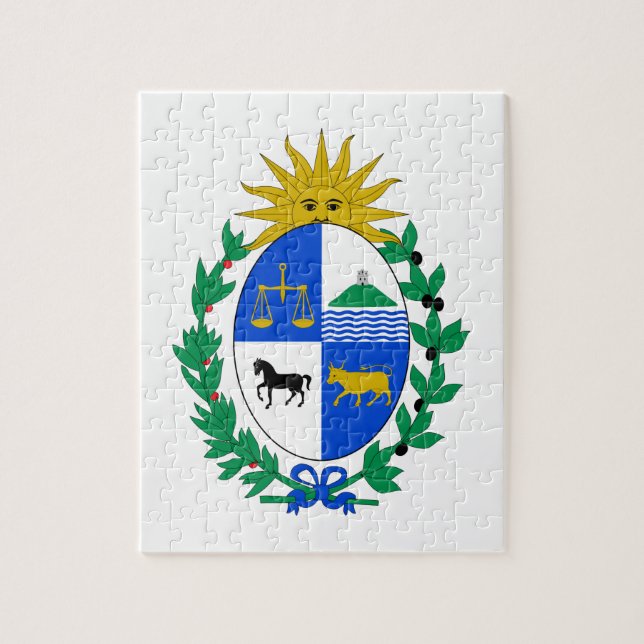 Puzzle Manteau de l'Uruguay des bras (Vertical)
