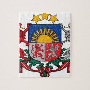 Puzzle Manteau des bras des ģerbonis de la Lettonie - du