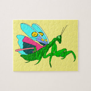Puzzle Mantis de prière colorée