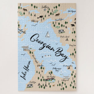 Puzzle Map of Georgian Bay