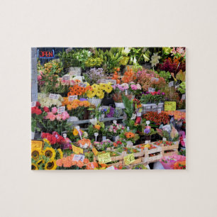 Puzzle Marché aux fleurs - Rues d'Allemagne - 8x10 - 110 
