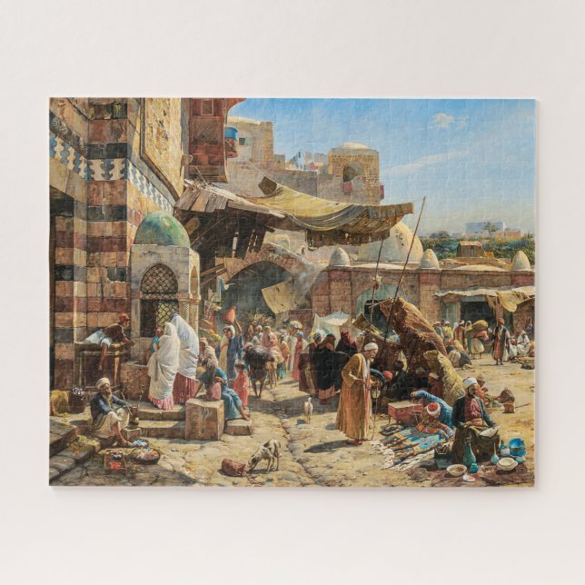 Puzzle Marché de Jaffa | Gustav Bauernfeind | (Horizontal)
