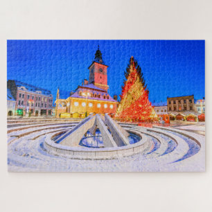 Puzzle Marché de Noël à Brasov Roumanie