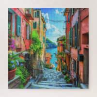 Marche maritime italienne colorée Cinque Terre Cha