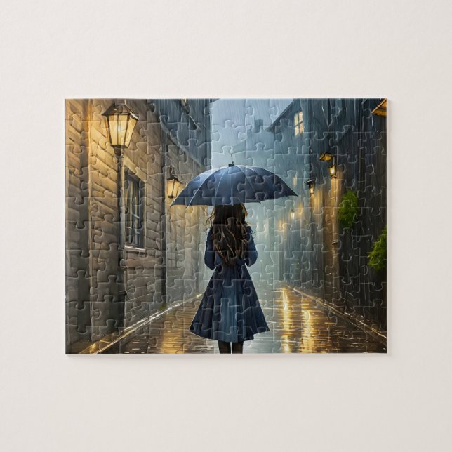 Puzzle Marcher sous la pluie (Horizontal)