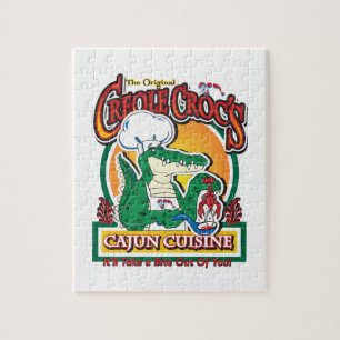Puzzle Mardi gras Cajun Crocodile