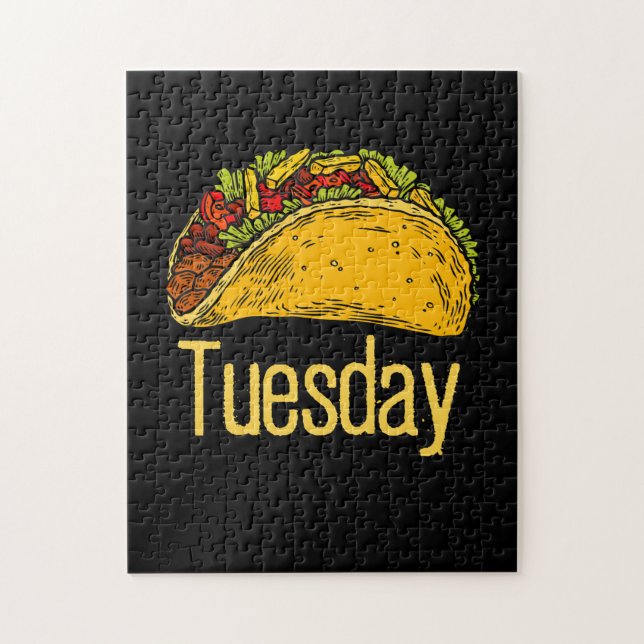Puzzle Mardi Taco Mexicain Tacos Foodie Mexique (Vertical)