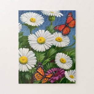 Puzzle Marguerite Et Papillons Artsy