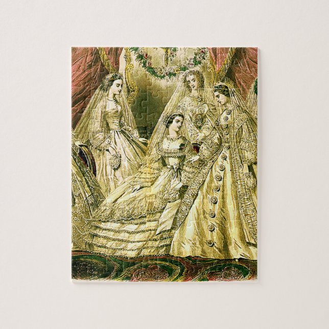 Puzzle Mariage antique de mariée vintage (Vertical)