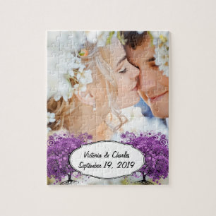 Puzzle Mariage de l'arbre à feuilles pourpres de la forêt