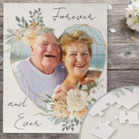 Mariage d'or Coeur pour toujours et jamais photo