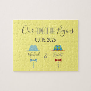 Puzzle Mariage gay, carte de pré-annonce