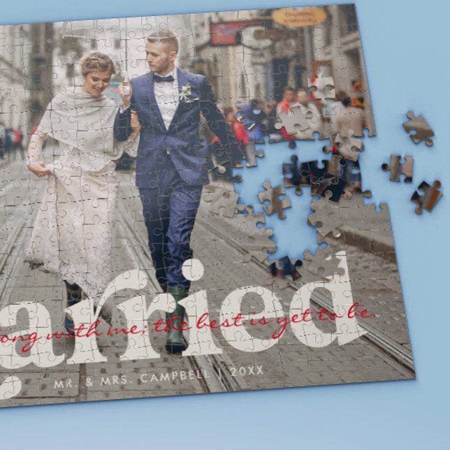 Puzzle Marié | Photo Mariage des jeunes mariés personnali (Créateur téléchargé)