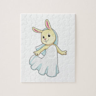 Puzzle Mariée lapin avec voile