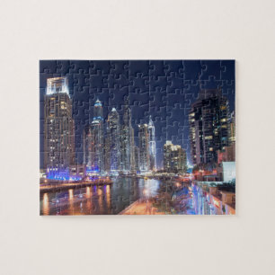 Puzzle Marina de Dubaï la nuit, Emirats Arabes Unis